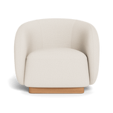 Como Lounge Chair | Sealed Teak Natural, Stirling Linen,