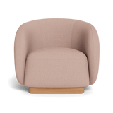 Como Lounge Chair | Sealed Teak Natural, Stirling Powder,