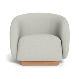 Como Lounge Chair | Sealed Teak Natural, Stirling Smoke,