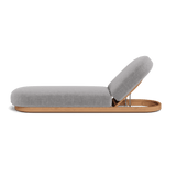 Como Sun Lounge | Sealed Teak Natural, Altona Dove,