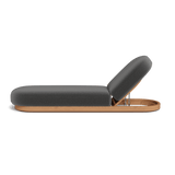 Como Sun Lounge | Sealed Teak Natural, Marley Boulder,