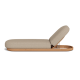 Como Sun Lounge | Sealed Teak Natural, Monterey Sand,