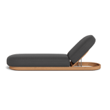 Como Sun Lounge | Sealed Teak Natural, Panama Grafito,