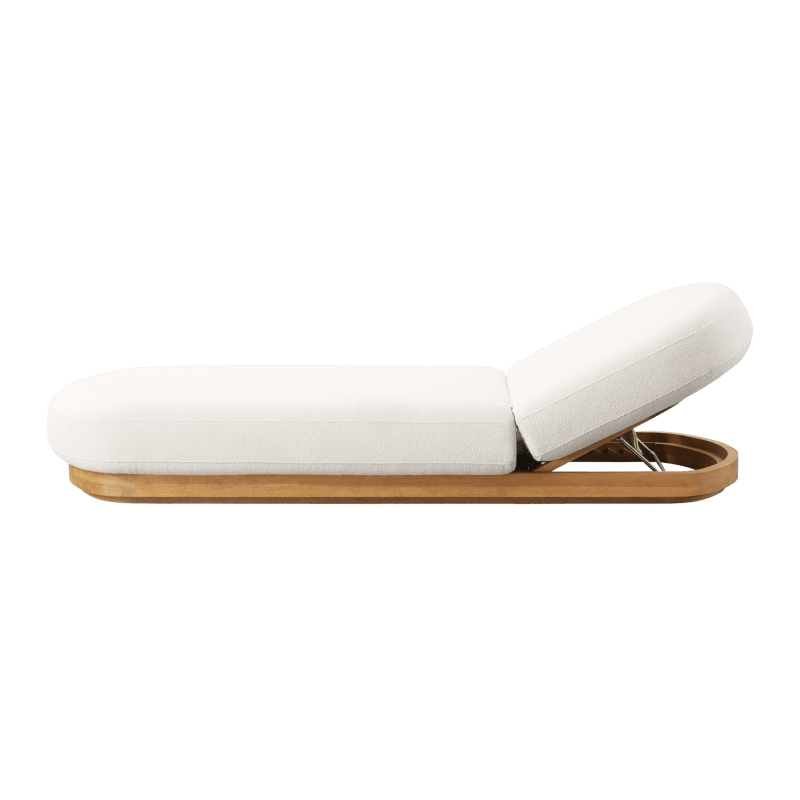 Como Sun Lounge | Sealed Teak Natural, Riviera Ivory,