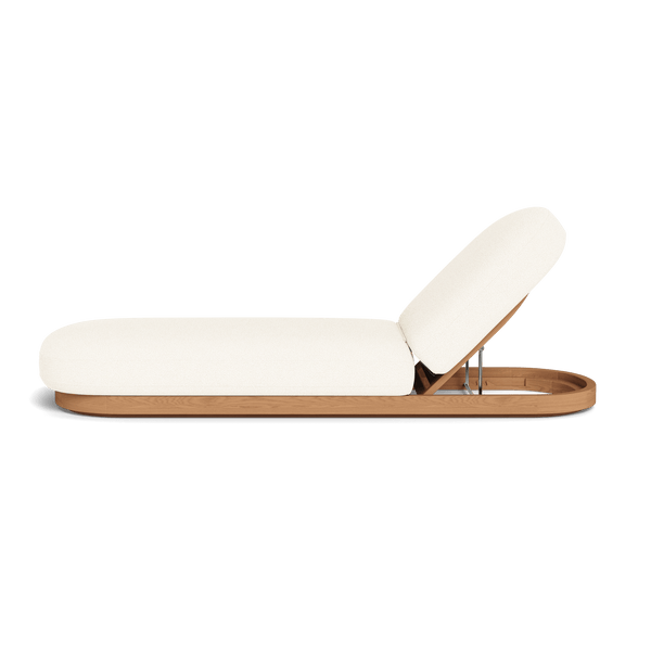 Como Sun Lounge | Sealed Teak Natural, Riviera Ivory,