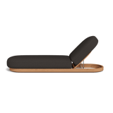 Como Sun Lounge | Sealed Teak Natural, Stirling Flint,