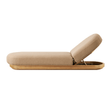 Como Sun Lounge | Sealed Teak Natural, Pebble Camel,
