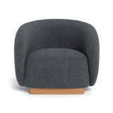 Como Swivel Lounge Chair | Sealed Teak Natural, Altona Slate,