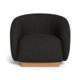Como Swivel Lounge Chair | Sealed Teak Natural, Copacabana Midnight,