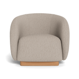 Como Swivel Lounge Chair | Sealed Teak Natural, Pebble Sand,