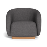 Como Swivel Lounge Chair | Sealed Teak Natural, Riviera Slate,