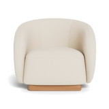 Como Swivel Lounge Chair | Sealed Teak Natural, Siesta Ivory,
