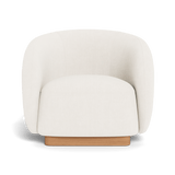 Como Swivel Lounge Chair | Sealed Teak Natural, Siesta Taupe,