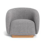 Como Swivel Lounge Chair | Sealed Teak Natural, Siesta Taupe,