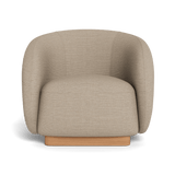 Como Swivel Lounge Chair | Sealed Teak Natural, Siesta Taupe,