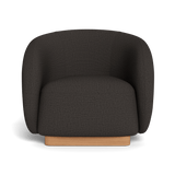 Como Swivel Lounge Chair | Sealed Teak Natural, Stirling Flint,