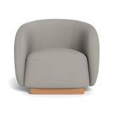 Como Swivel Lounge Chair | Sealed Teak Natural, Stirling Fog,