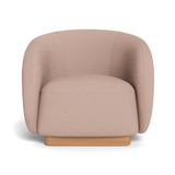 Como Swivel Lounge Chair | Sealed Teak Natural, Stirling Powder,