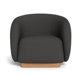 Como Swivel Lounge Chair | Sealed Teak Natural, Stirling Shadow,
