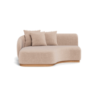 Como Curved Chaise Left