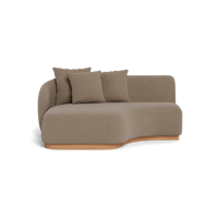 Como Curved Chaise Left