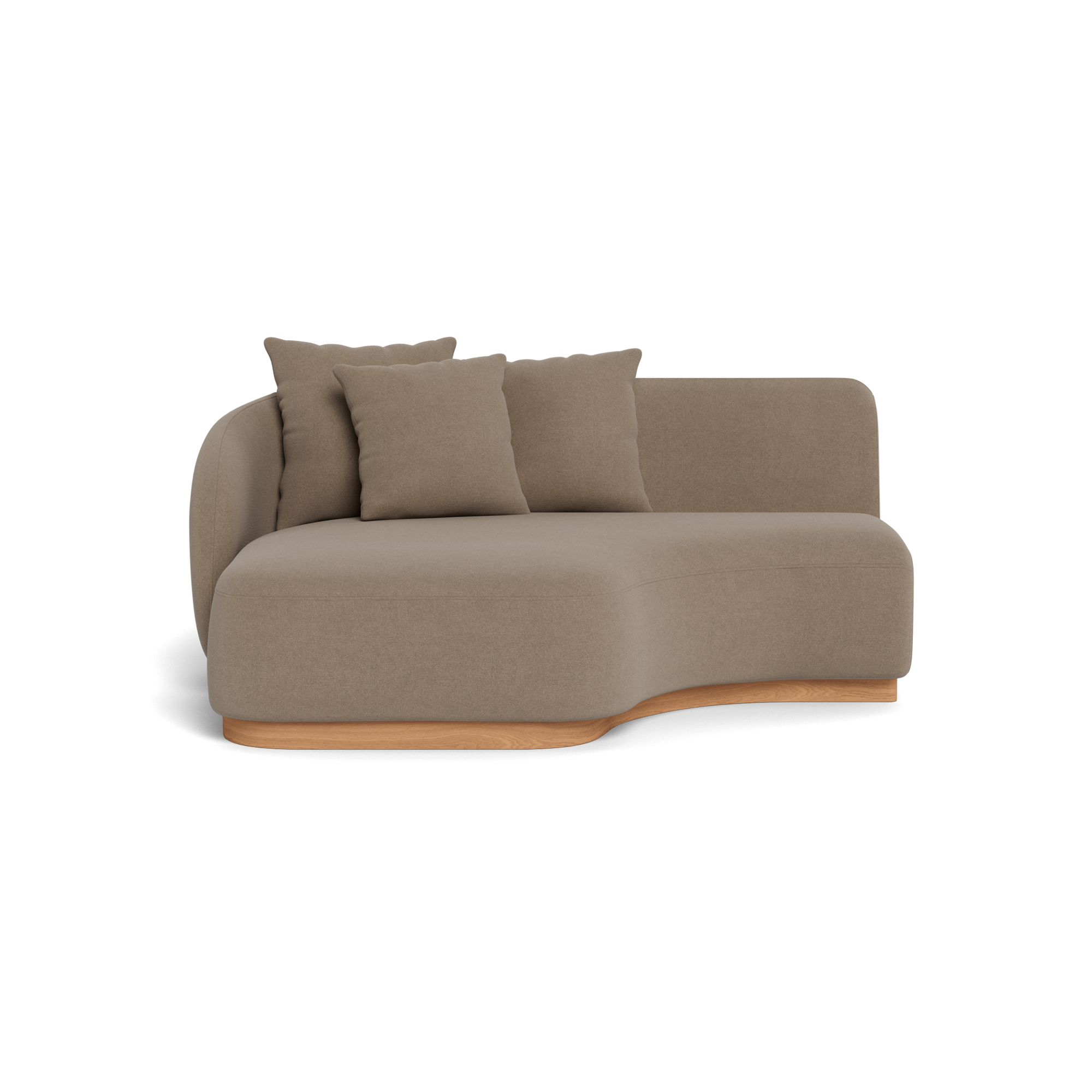 Como Curved Chaise Left