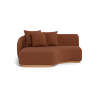 Como Curved Chaise Left