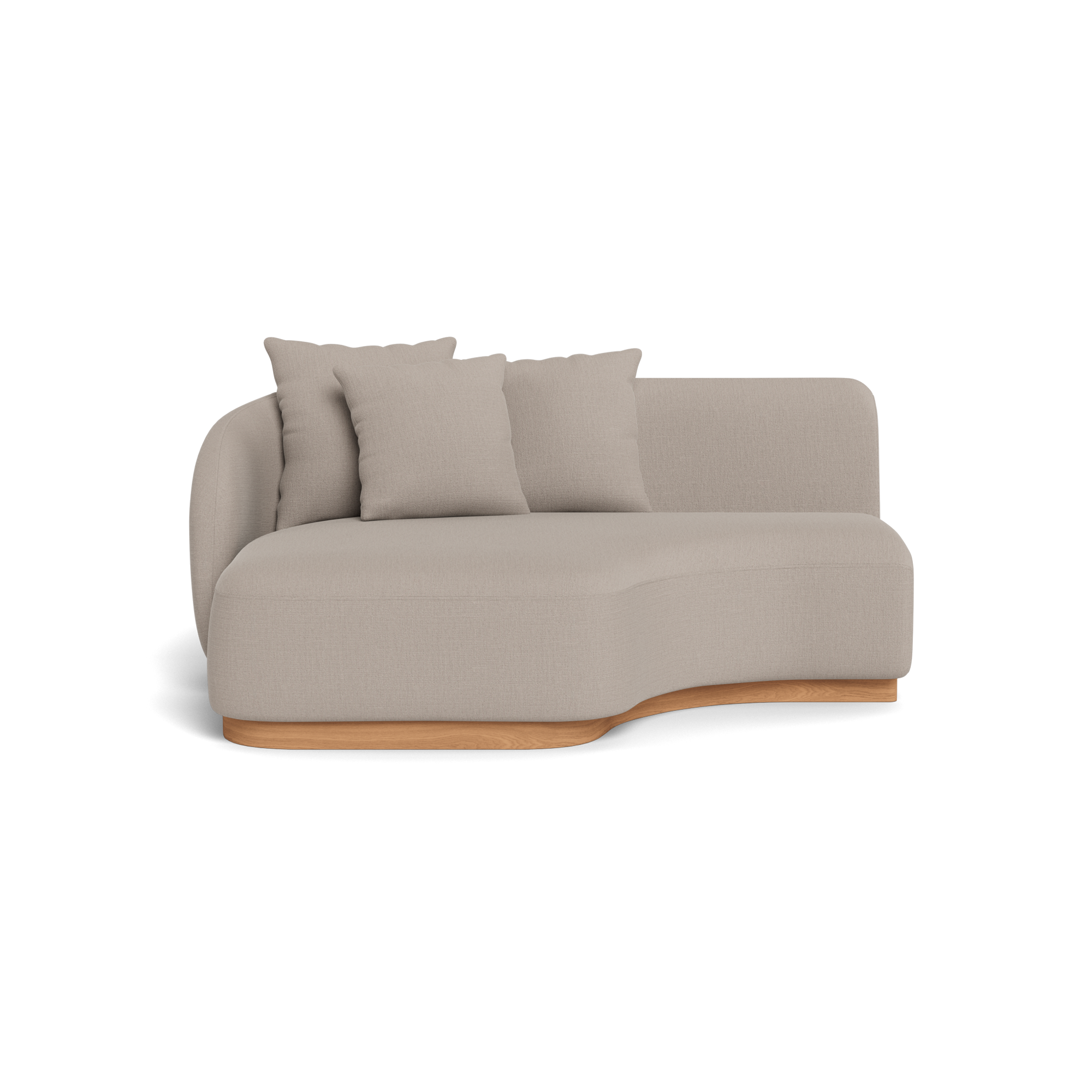 Como Curved Chaise Left