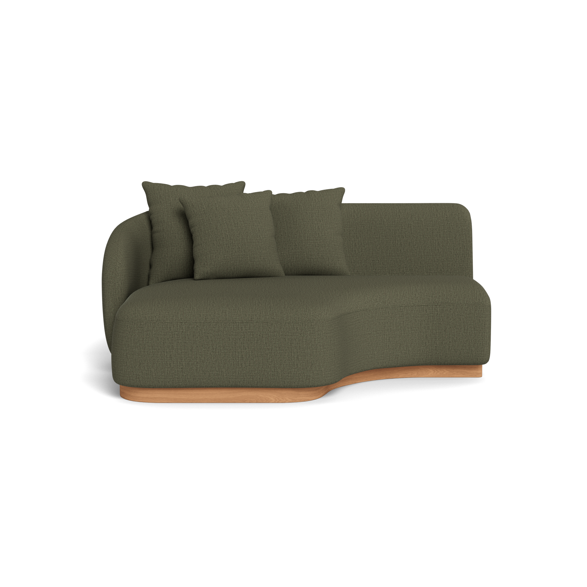 Como Curved Chaise Left
