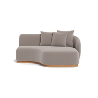 Como Curved Chaise Right