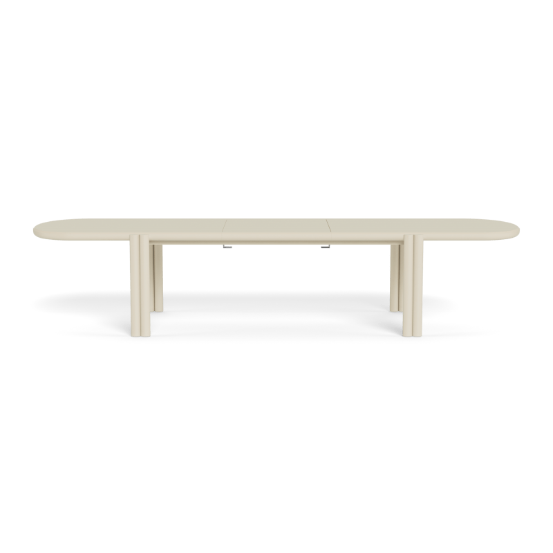 Cove Aluminum Extension Dining Table | Aluminum Bone, ,