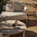 Cove Luxe 3 Seat Sofa | Aluminum Bone, Riviera Ivory,
