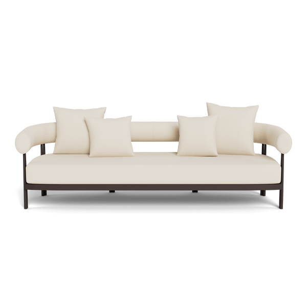 Cove Luxe 3 Seat Sofa | Aluminum Bronze, Siesta Ivory,