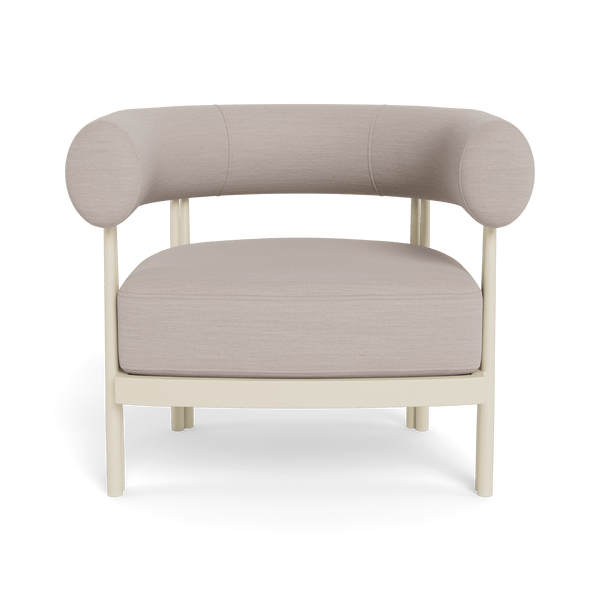 Cove Luxe Lounge Chair | Aluminum Bone, Panama Marble,