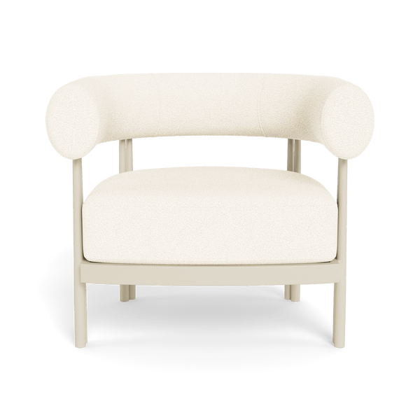 Cove Luxe Lounge Chair | Aluminum Bone, Riviera Ivory,