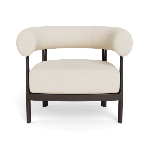 Cove Luxe Lounge Chair | Aluminum Bronze, Siesta Ivory,