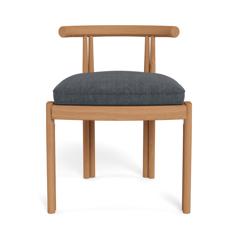 Cove Teak Armless Dining Chair | Teak Natural, Altona Slate,