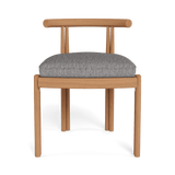 Cove Teak Armless Dining Chair | Teak Natural, Pebble Fog,