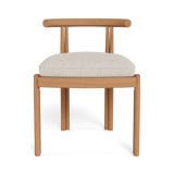 Cove Teak Armless Dining Chair | Teak Natural, Stirling Sanddollar,