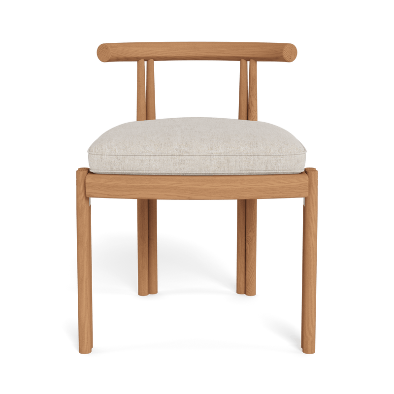 Cove Teak Armless Dining Chair | Teak Natural, Stirling Sanddollar,