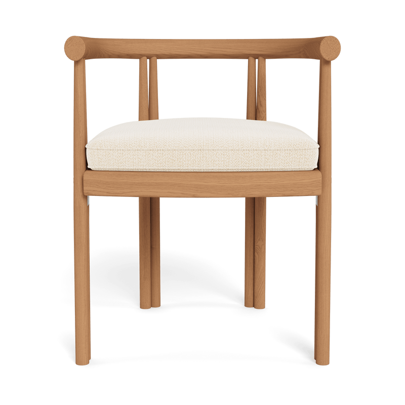 Cove Teak Dining Chair | Teak Natural, Marley Parchment,