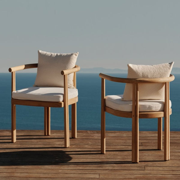 Cove Teak Dining Chair | Teak Natural, Panama Grafito,