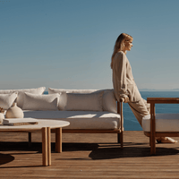 Στρογγυλό τραπεζάκι σαλονιού Cove Teak