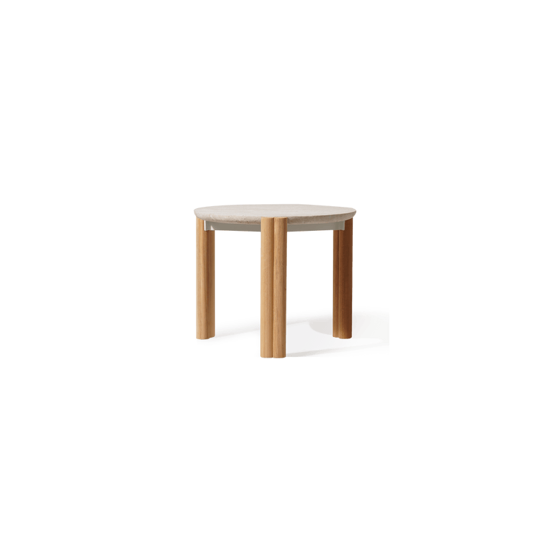 Στρογγυλό βοηθητικό τραπεζάκι Cove Teak