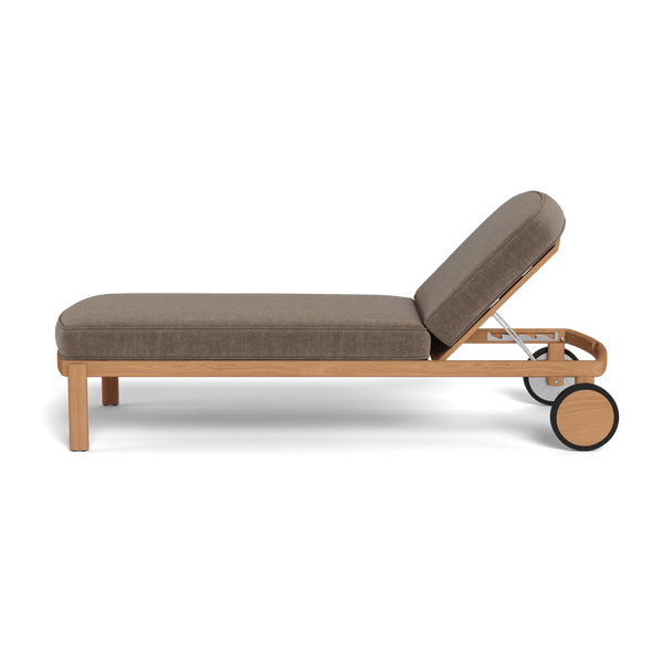 Cove Teak Sun Lounge | Teak Natural, Altona Mink,