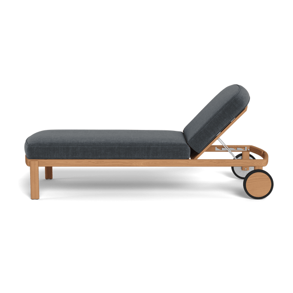 Cove Teak Sun Lounge | Teak Natural, Altona Slate,