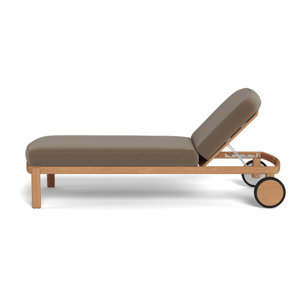 Cove Teak Sun Lounge | Teak Natural, Marley Mink,