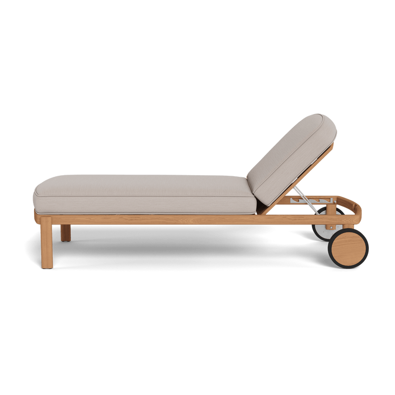 Cove Teak Sun Lounge | Teak Natural, Panama Marble,