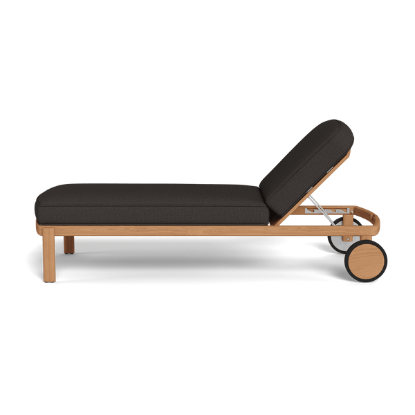 Cove Teak Sun Lounge | Teak Natural, Stirling Flint,