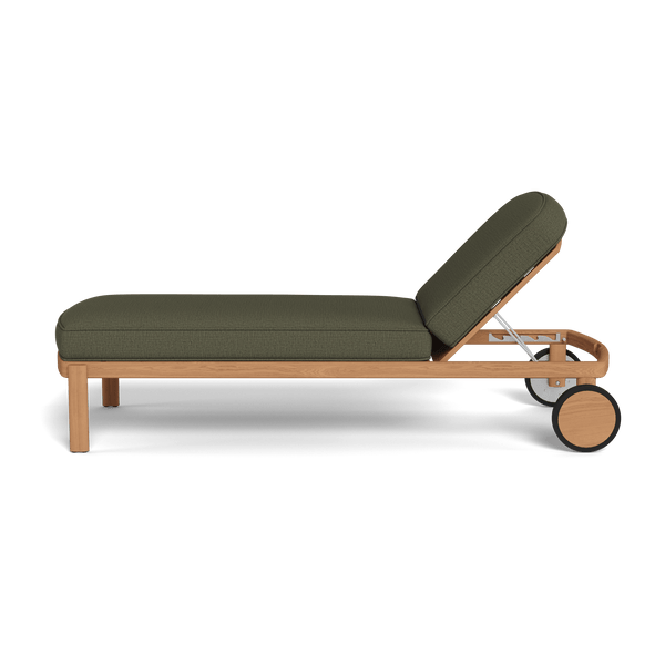 Cove Teak Sun Lounge | Teak Natural, Stirling Moss,